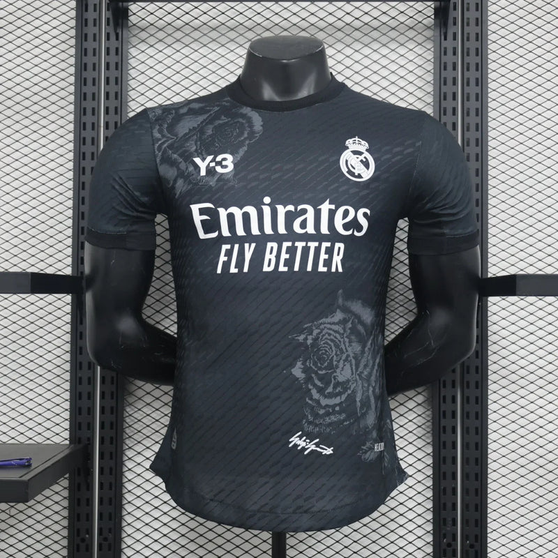 2023/2024 Player Version Real Madrid Y-3 Special Edition Black Football Shirt