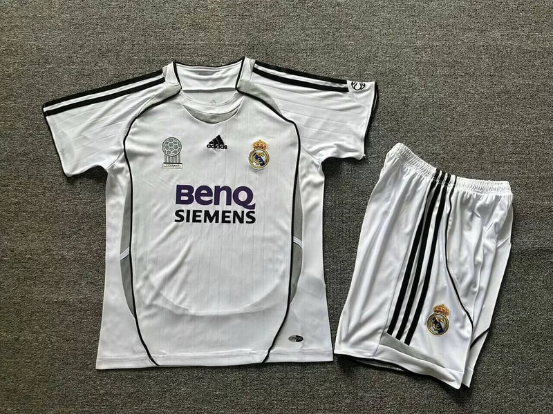 2006/2007 Retro Kids Size Real Madrid Home Football Shirt 1:1 Thai Quality