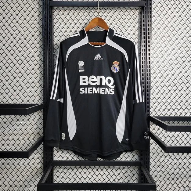 2006/2007 Retro Long Sleeve Real Madrid Away Football Shirt