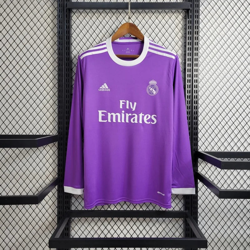 2016/2017 Retro Long Sleeve Real Madrid Away