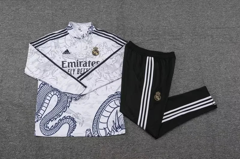 2023/2024 Real Madrid Half-Pull Training Special Edition Grey Football Shirt 1:1 Thai Quality