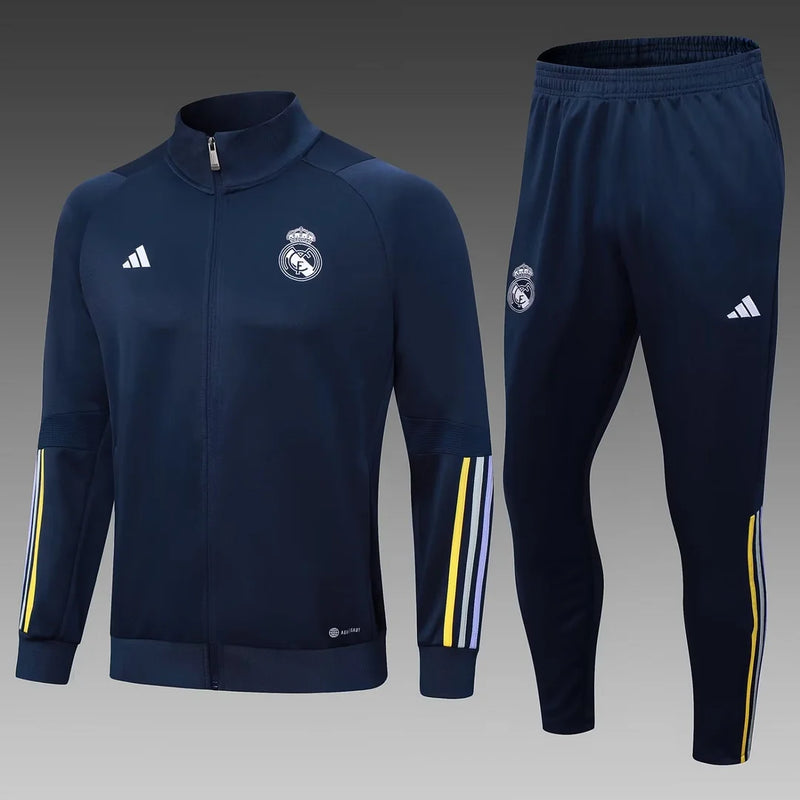 2023/2024 Real Madrid Long Zipped Jacket Royal blue Football Shirt