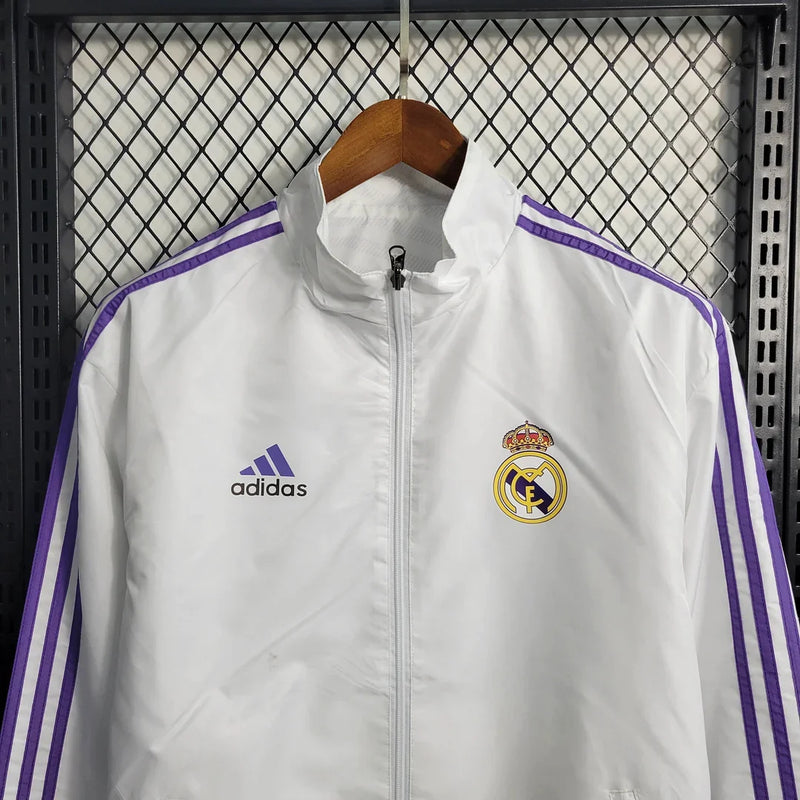 2023/2024 Real Madrid Reversible Windbreaker White